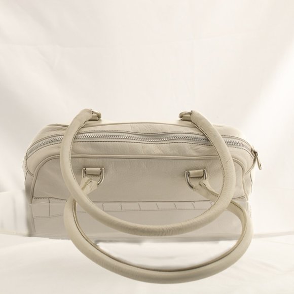 Armani Exchange Leather Shoulder Bag White Purse - Picture 3 of 4